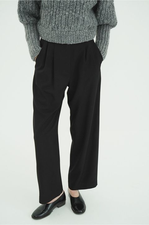 【26AW】ベーシックタックパンツ - BASIC TUCK PANTS (BLACK)