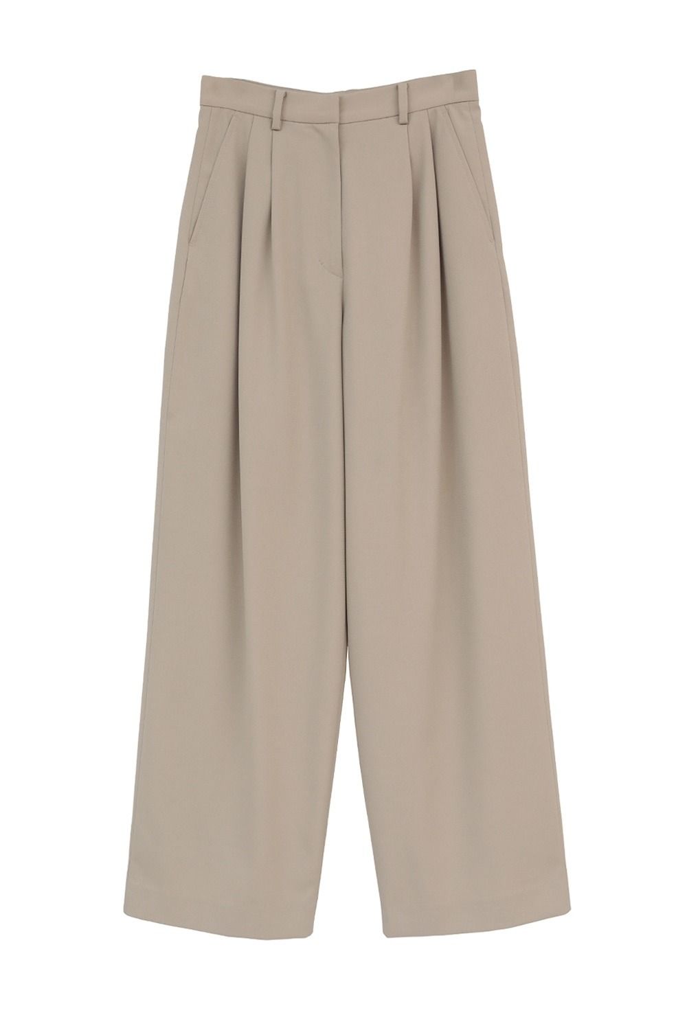 【26SS】 ベーシックタックパンツ -  BASIC TUCK PANTS (BEIGE)