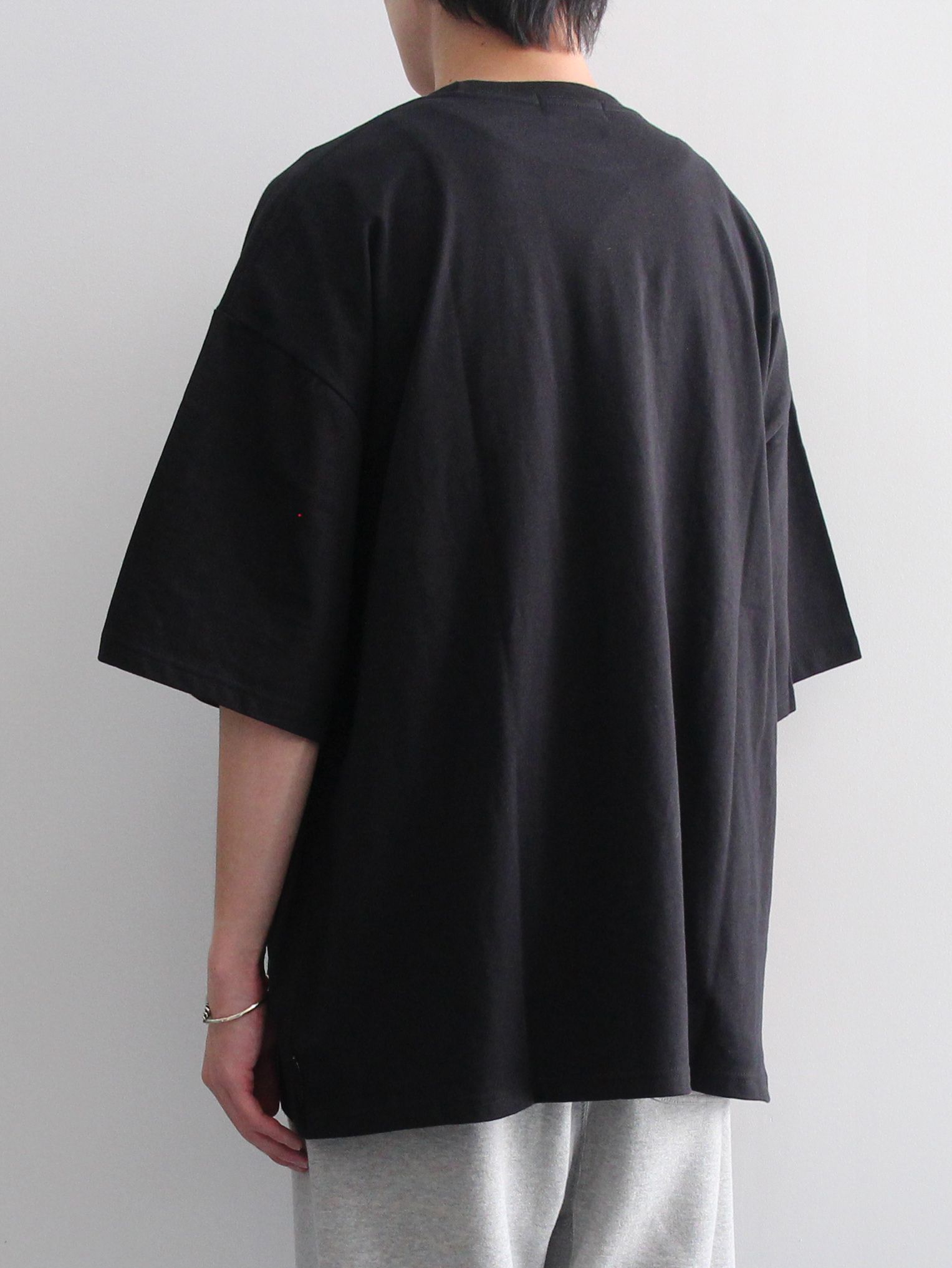 SHORT SLEEVE WIDE TEE COLLAB WITH DC SHOES ANARCHY - BLACK