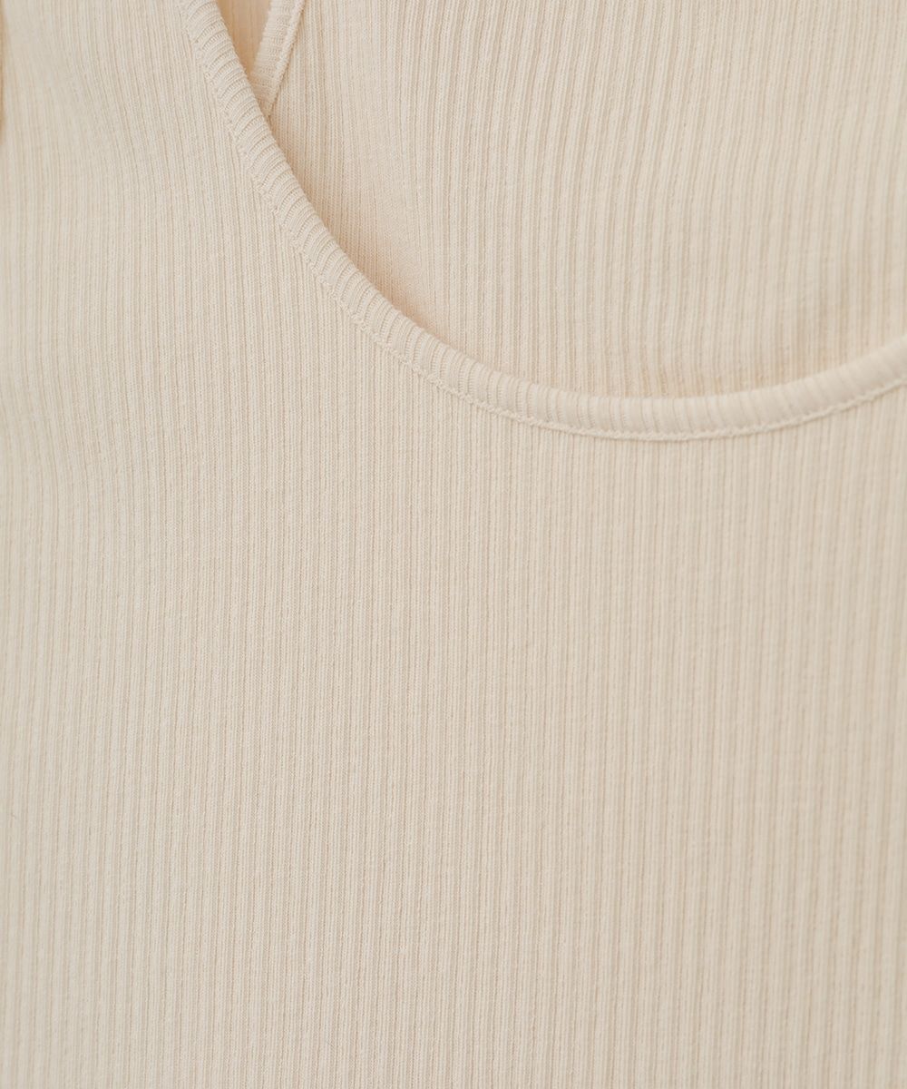 レイヤードアメリカンタンクトップ - LAYERD AMERICAN TANK TOP IVORY