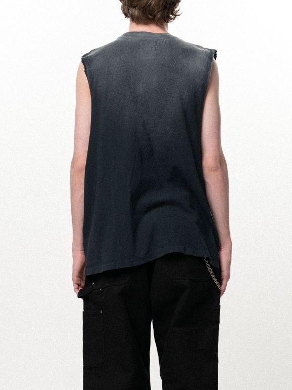 "AERO-KMY" Sleeveless T-shirt - スリーブレス Tシャツ (BLACK)