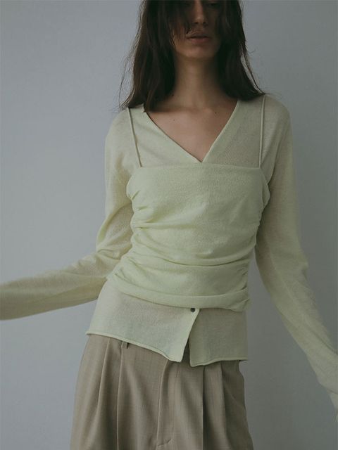 ハイゲージツインニット (YELLOW