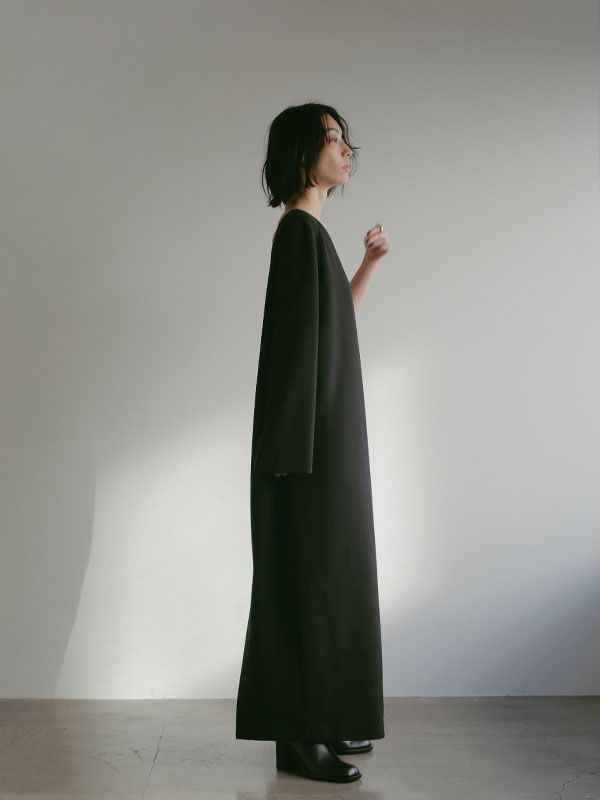 2wayスリーブワンショルダーワンピース - BLACK