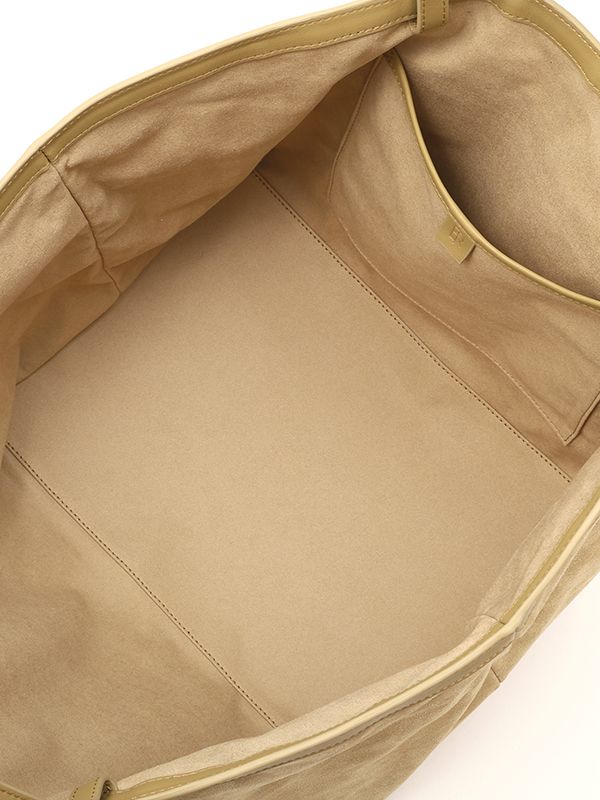 Wハンドルスウェードビッグトートバッグ （BEIGE）