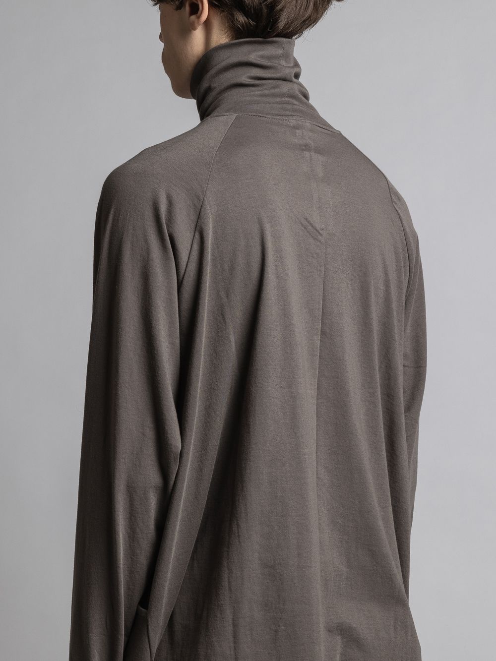 タートルネックカッソー - 40/- soft jersey Turtle necked T KHAKI