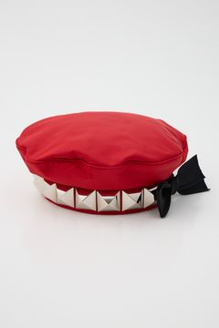 スタッズ付き ベレー帽 |  VQ BERET  (RED)
