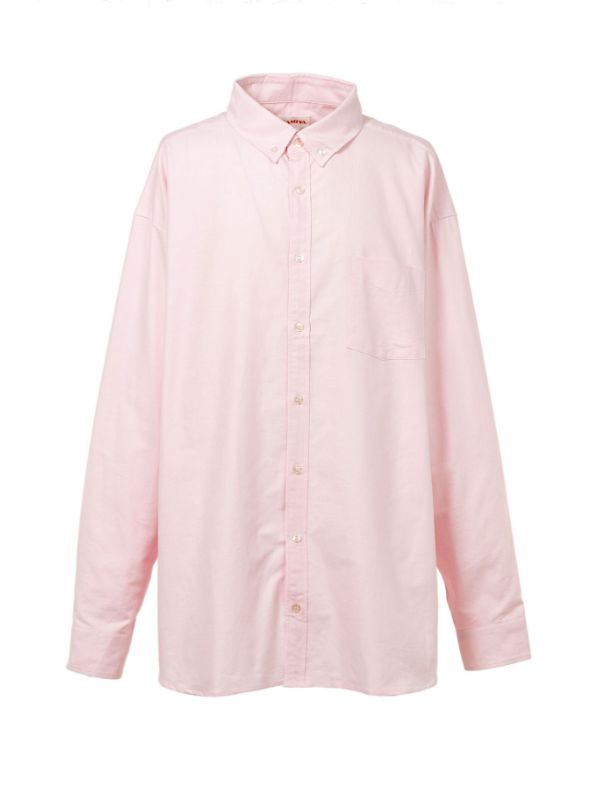オーバーサイズ オックスフォードシャツ - Oversized Oxford Shirt (PINK)