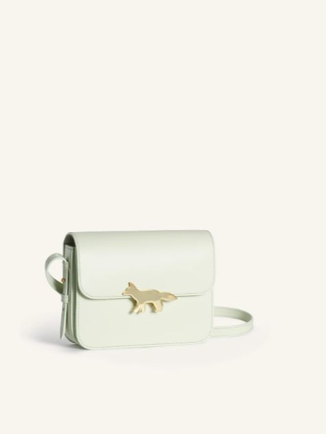 EDIE バッグ - スムースレザー2WAYショルダーバッグ / Leather bag aloe green