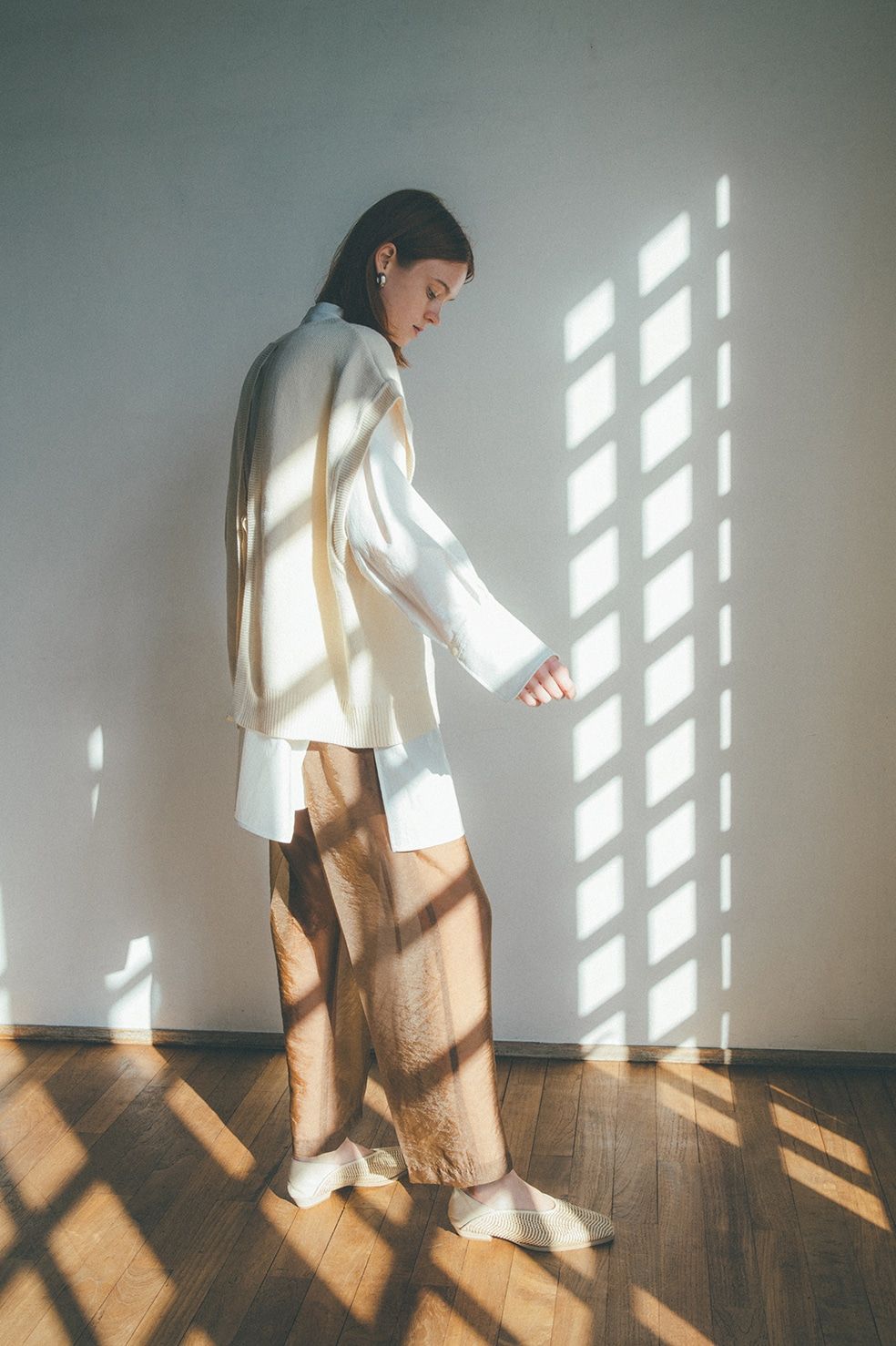 CLANE - バックスリットニットベスト - BACK SLIT KNIT VEST