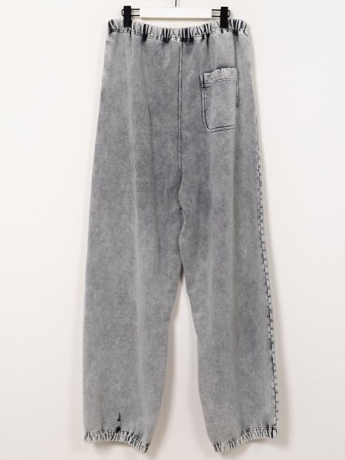 ブリーチドスウェットパンツ  (GREY)