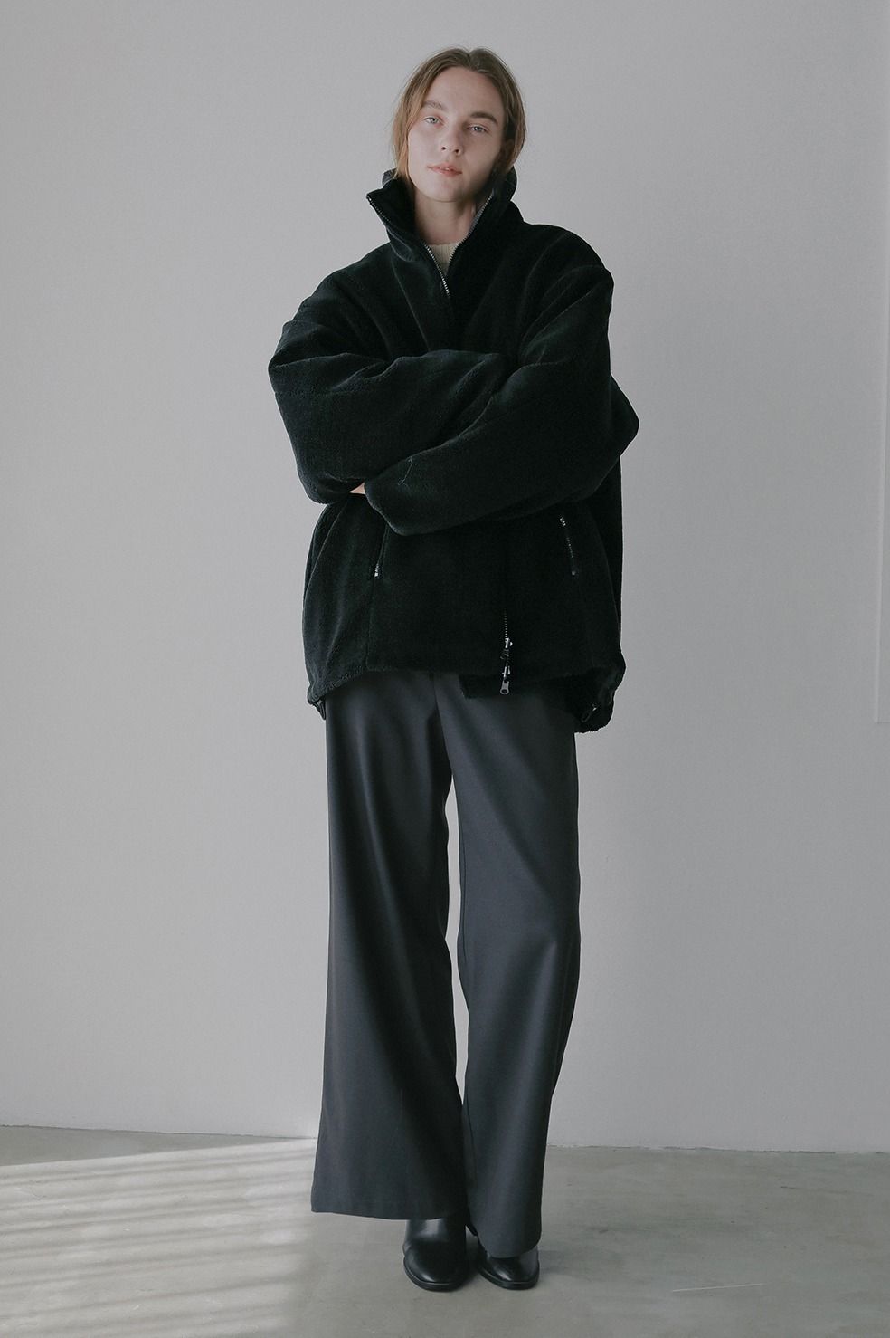 【TAION×MANOF】 リバーシブルダウンボアジャケット - REVERSIBLE DOWN BOA JACKET (BLACK)