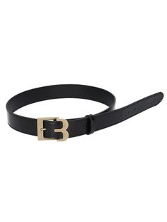 ”B”バックルベルト  -  BLACK × ANTIQUE GOLD