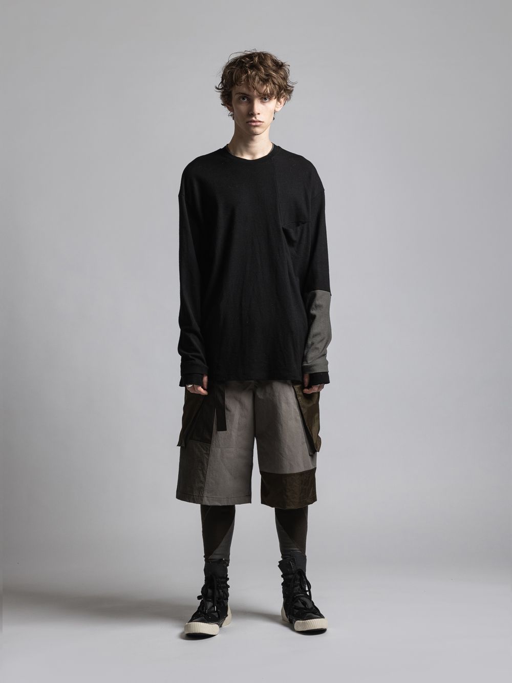 ウールスムースプルオーバー - Wool Smooth Pullover - BLACK