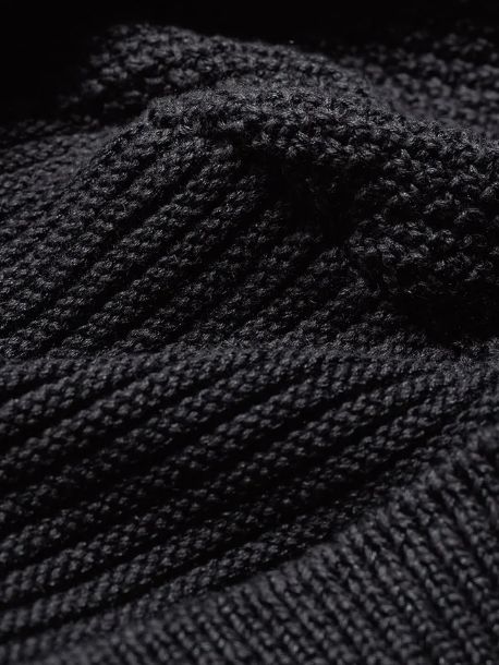コットン/リネン ニットキャップ - Knit Hat - B/GREY