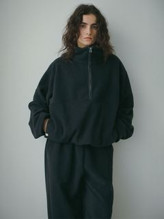 ドロストヘムエコフリースハーフジッププルオーバー - NAVY