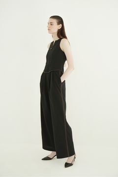 ビスチェレイヤードオールインワン -  BUSTIER LAYERED ALL IN ONE （BLACK）