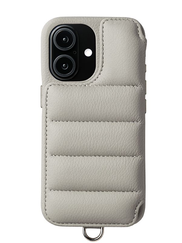 【BALLON バロン】 手帳型 レザーケース iPhone 14～17シリーズ対応 (パール）