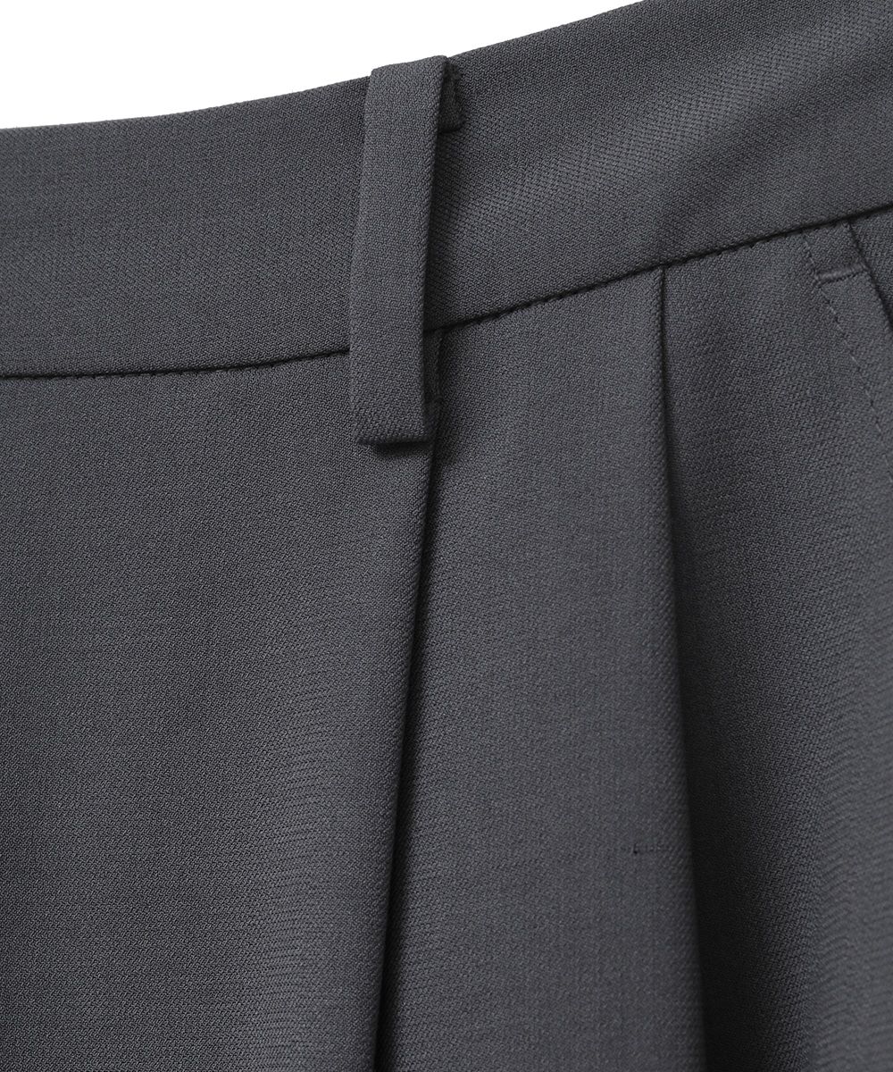 ベーシックタックパンツ -  BASIC TUCK PANTS -BLUE