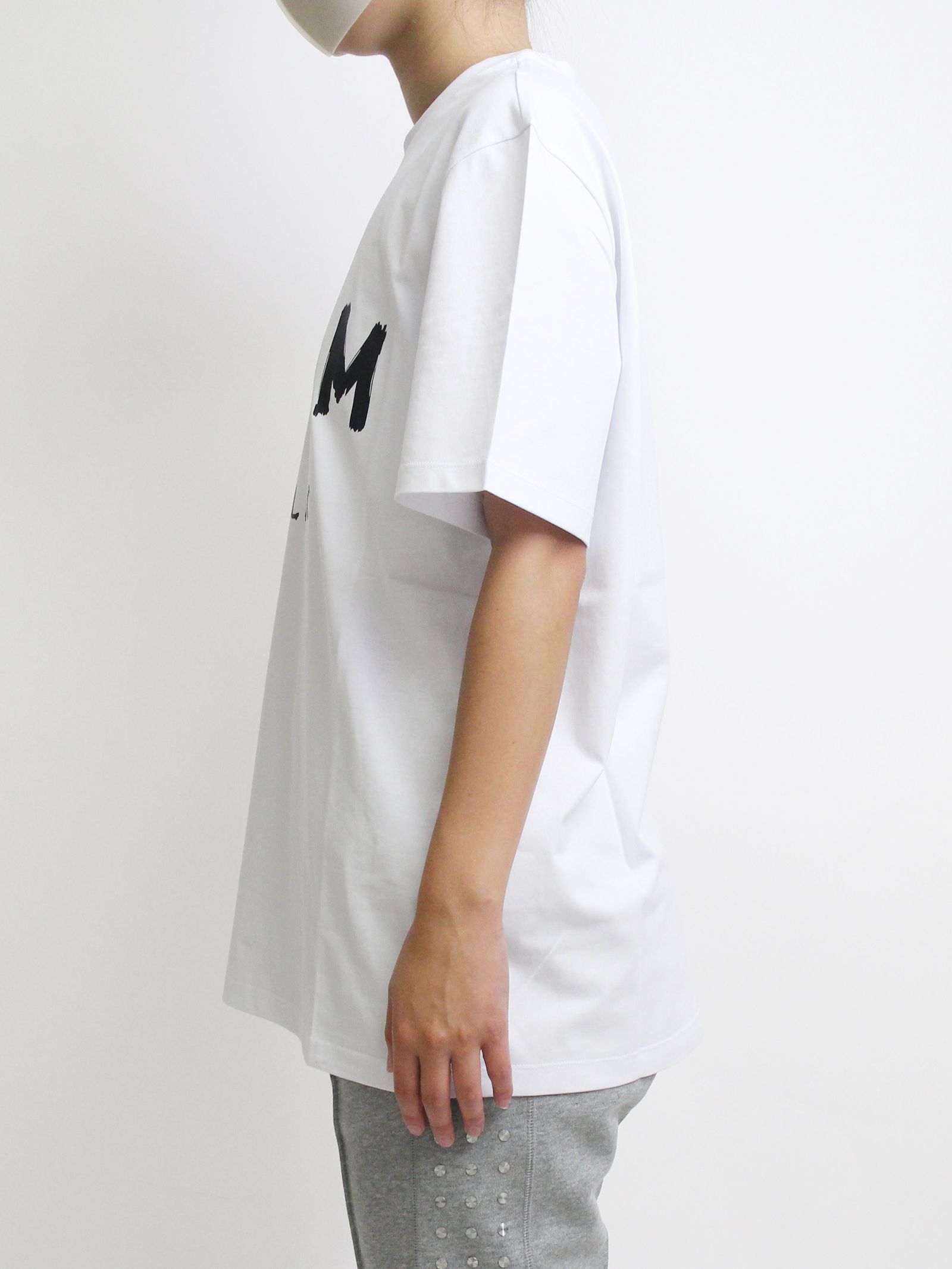 MSGM - ロゴプリントTシャツ - PAINT BRUSHED LOGO T-SHIRTS 