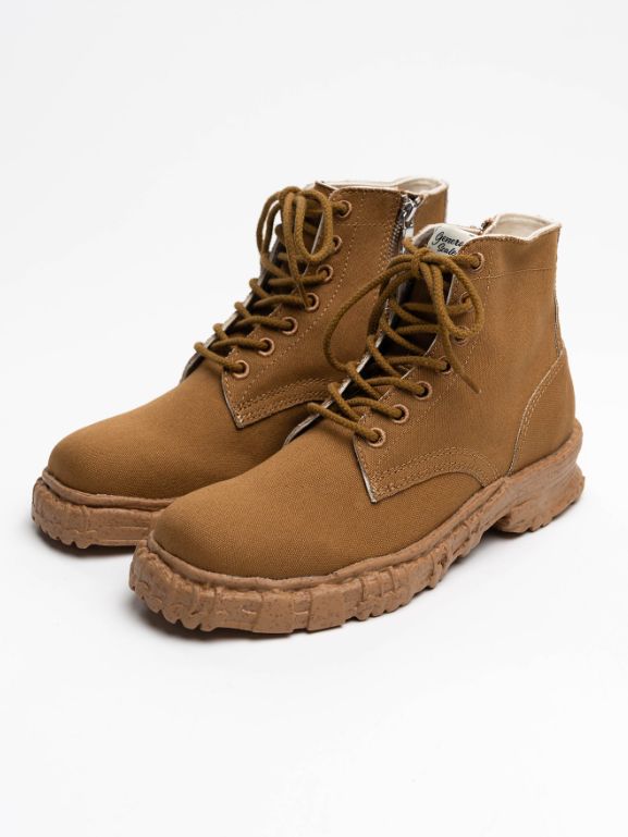 【JOSEPH / ジェセフ】 ビンテージライクソールキャンバスブーツ (BROWN)