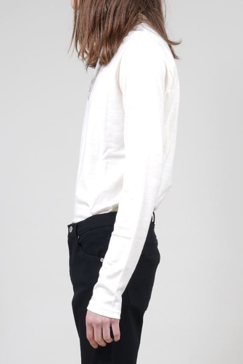 ウォッシャブルウールタートルネックプルオーバー - CREAM