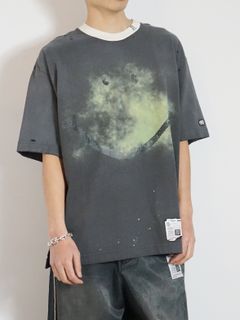 スマイリーフェイス ティーシャツ - smily face PT DR Tee - BLACK