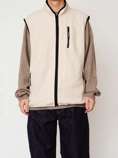 フリースベスト - POLARTEC®︎ FLEECE VEST - ECRU