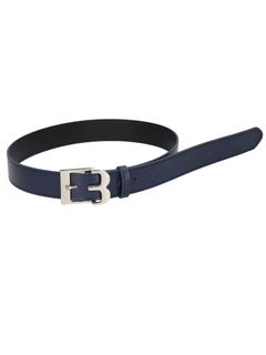 ”B”バックルベルト  -  NAVY× SILVER