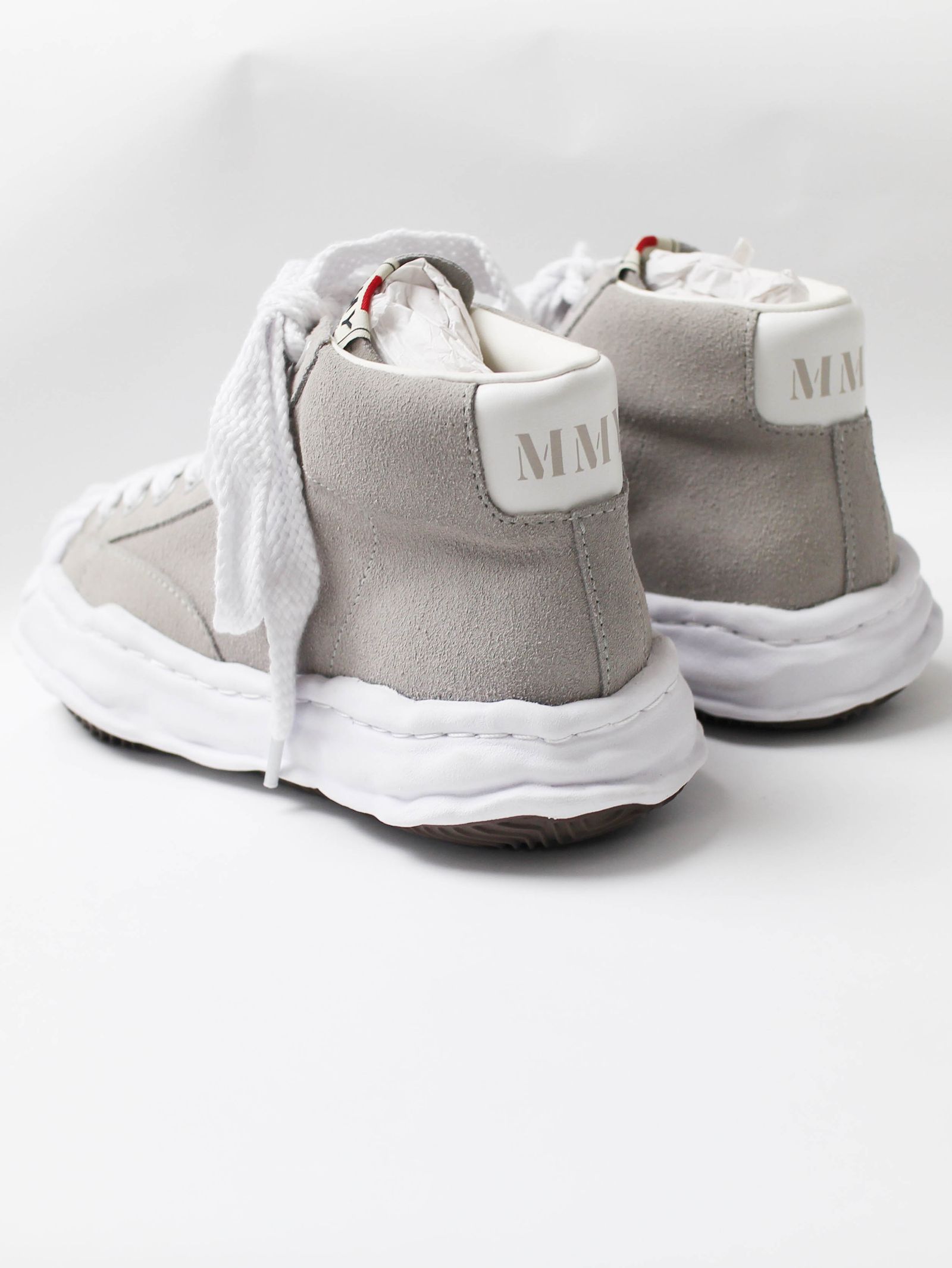"BLAKEY" OG Sole  SUEDE LEATHER HI-top Sneaker - WHITE - A07FW707