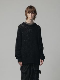 メッシュニット - BLACK