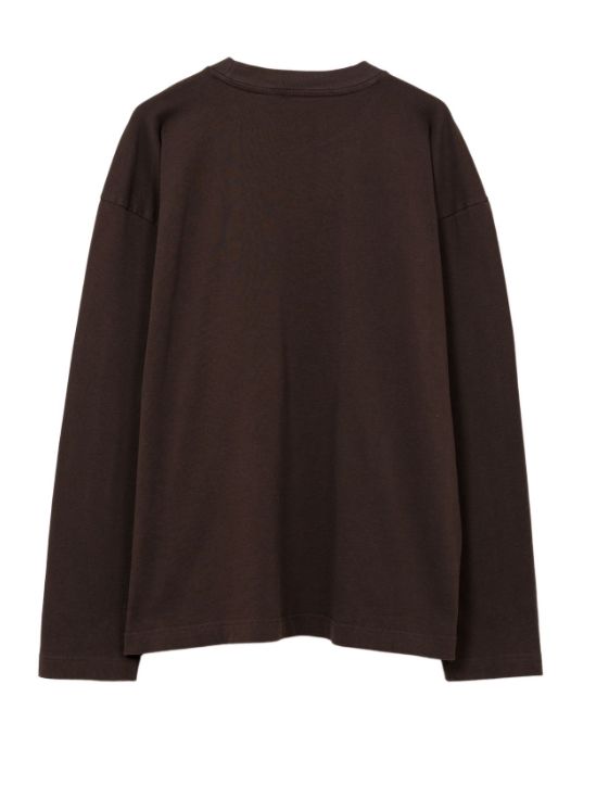 ポケットロングスリーブカットソー - POKET LS TEE (BROWN)