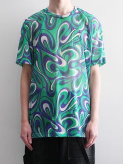 総柄プリントTシャツ  - SHORT SLEEVE POLY TEE - TEXTILE DESIGN BY TOM TOSSEYN