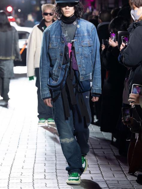 ハーフスウェット デニム パンツ - Half-Sweat Denim Pants