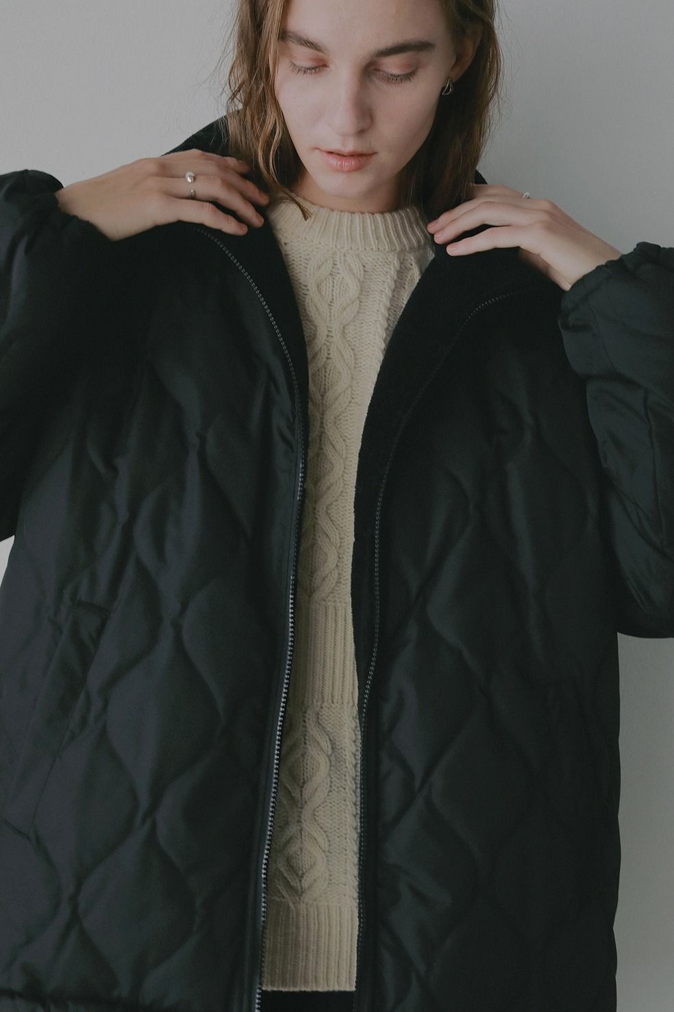 【TAION×MANOF】 リバーシブルダウンボアジャケット - REVERSIBLE DOWN BOA JACKET (BLACK)