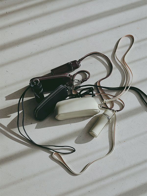 【3色展開】 タンドレザージップリップケース