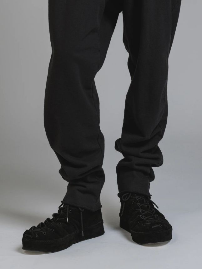 スウェット テーパードパンツ - SWEAT TAPERED PANTS (BLACK)