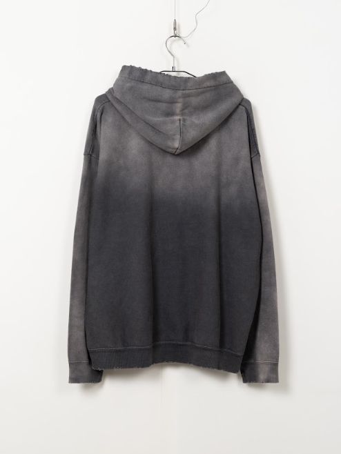 ディストレストフーディ/ パーカー - DISTRESSED HOODIE - BLACK