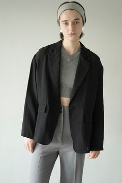 シアーテーラードシャツ -  SHEER TAILORED SHIRT - BLACK