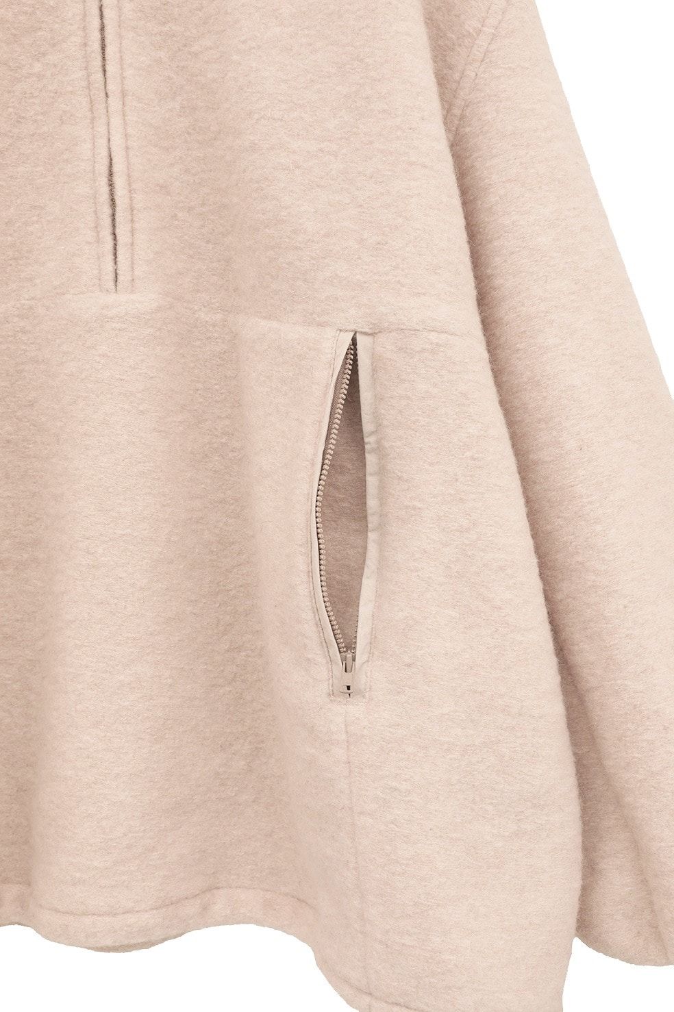 ハーフジップトップス - SLIVER HALF ZIP TOPS (IVORY)