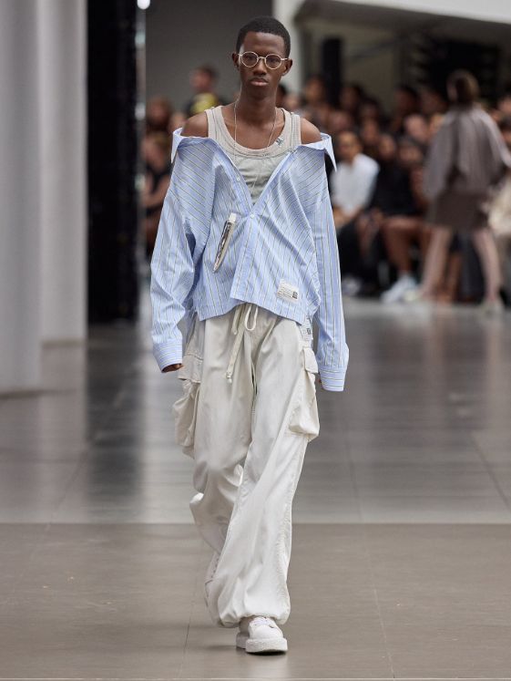 【レディース】レイヤードストライプシャツ | LAYERED STRIPE SHIRTS - BLUE