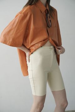 バイカーショーツ - RIB STRIPE BIKER SHORTS - IVORY