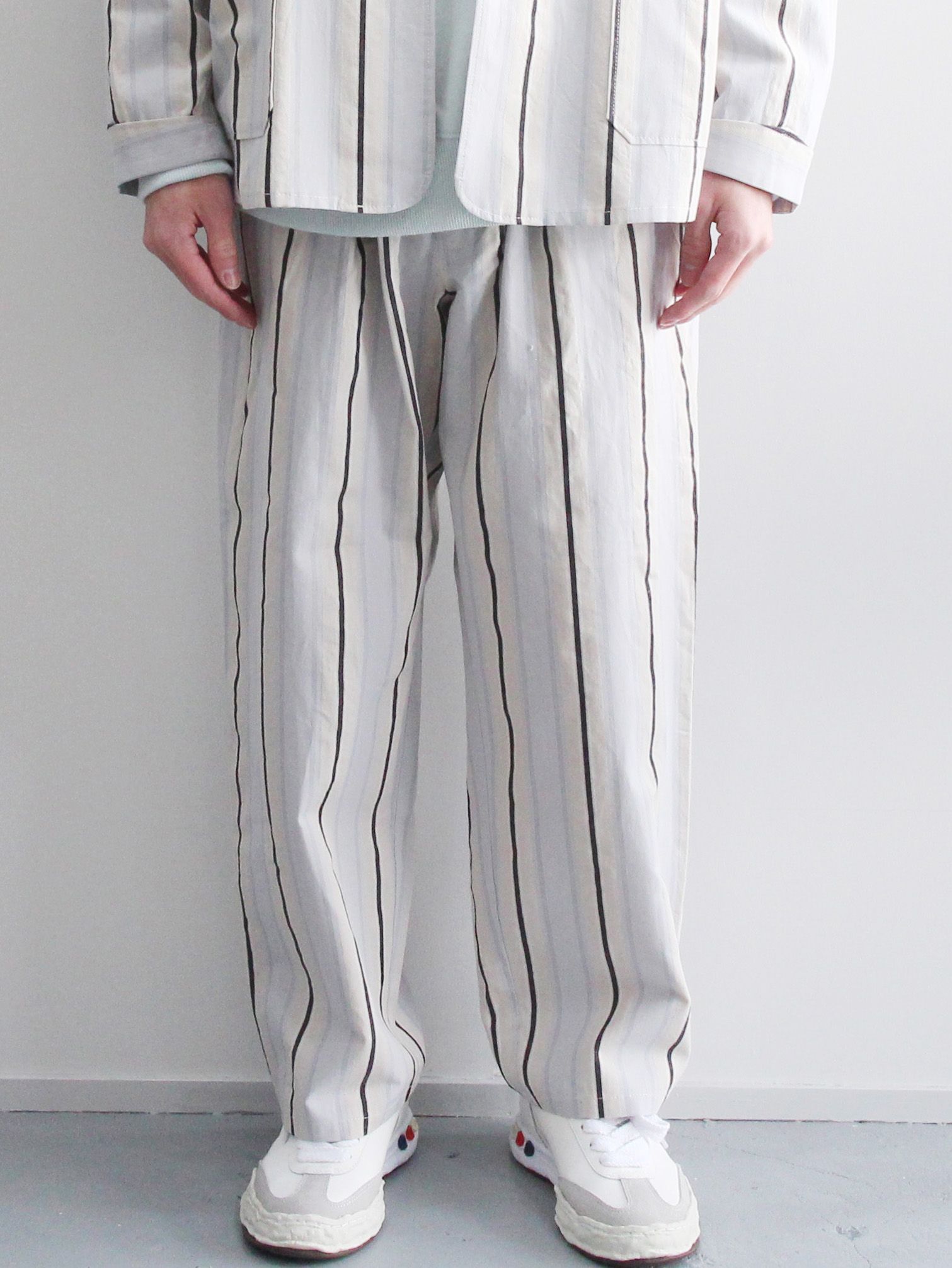 SEVEN BY SEVEN - クックパンツ - COOK PANTS - Cotton stripe - / LT