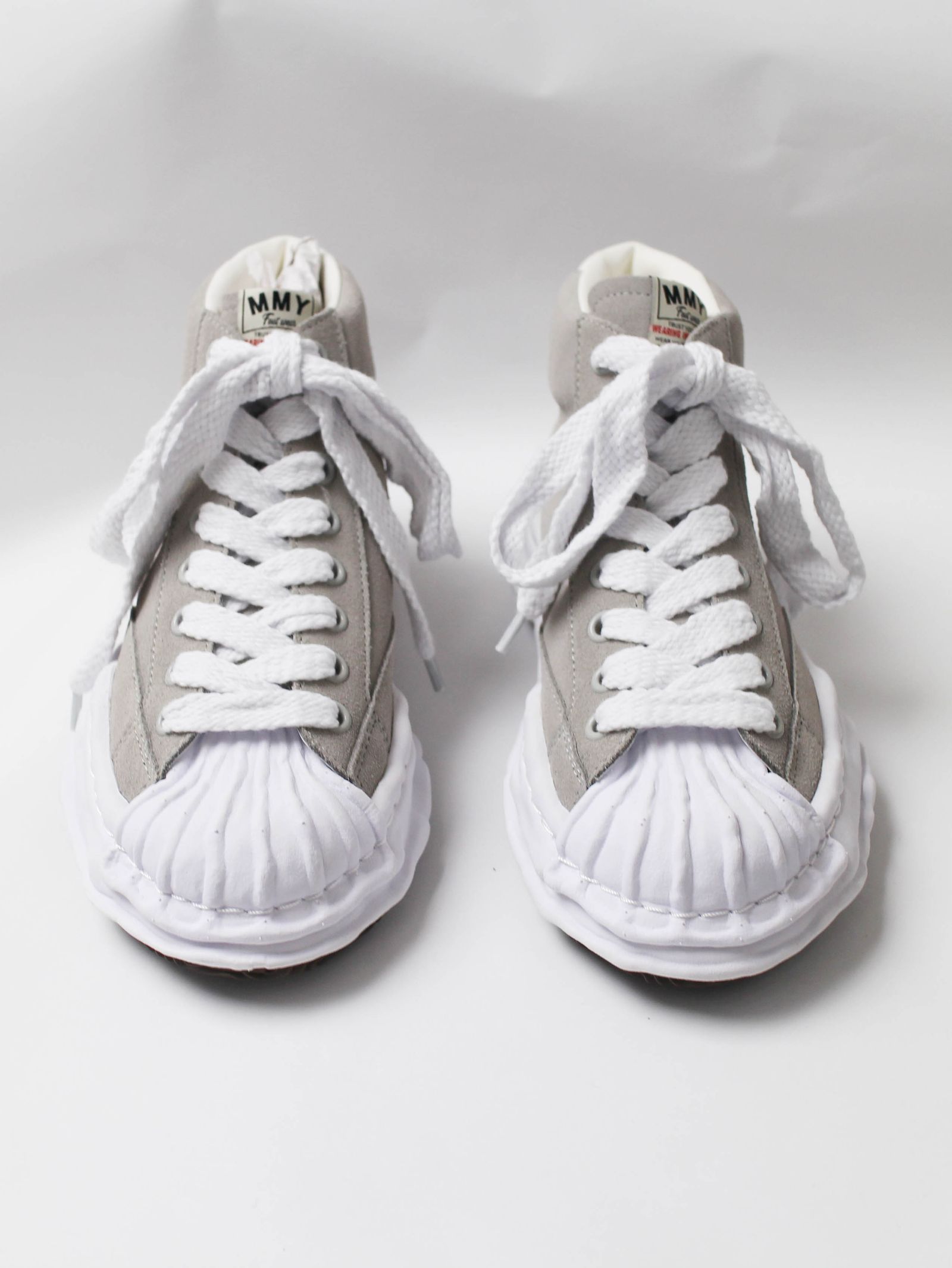 "BLAKEY" OG Sole  SUEDE LEATHER HI-top Sneaker - WHITE - A07FW707
