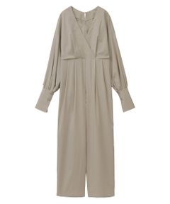 女性らしいデザイン CLANEのカシュクールオールインワン
