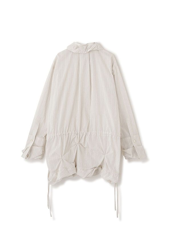 バルーンヘムデザインシャツ (WHITE)
