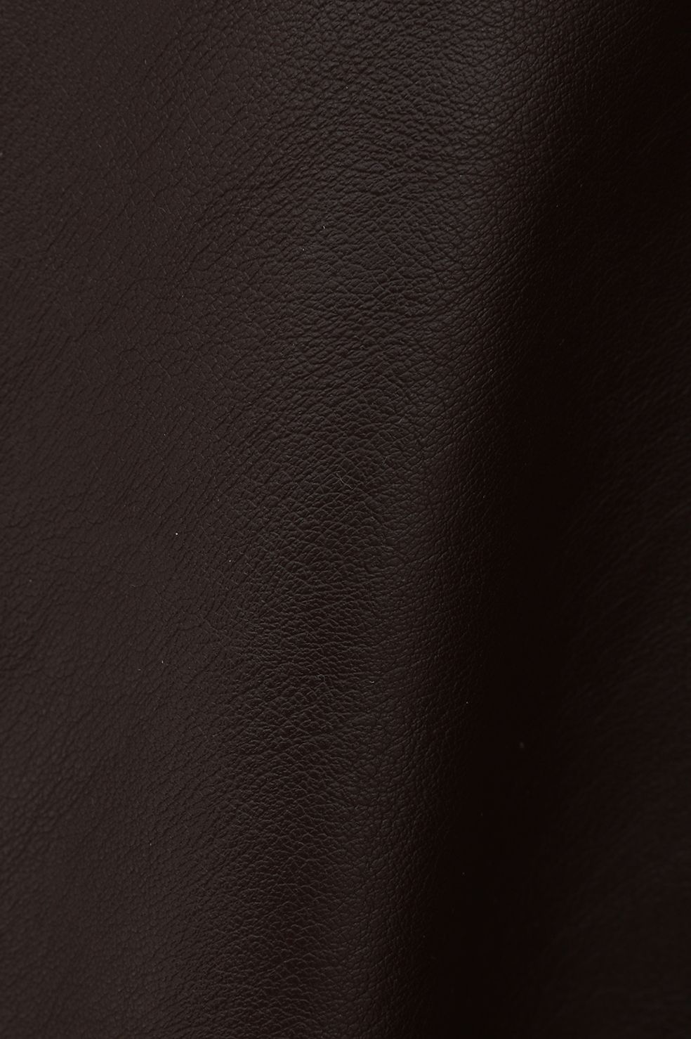 フェイクレザーバルーンジャケット - FAKE LEATHER BALLOON JACKET BROWN