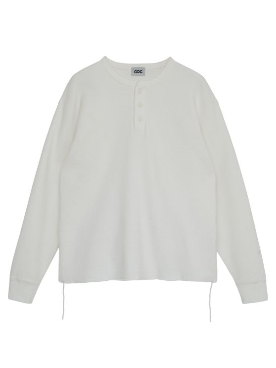 ロングスリーブサーマルカットソ - Thermal Long Sleeve Tee (WHITE)