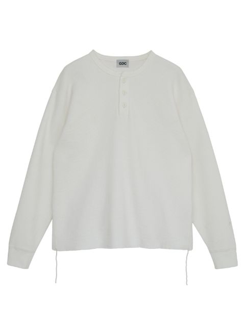 ロングスリーブサーマルカットソ - Thermal Long Sleeve Tee (WHITE)