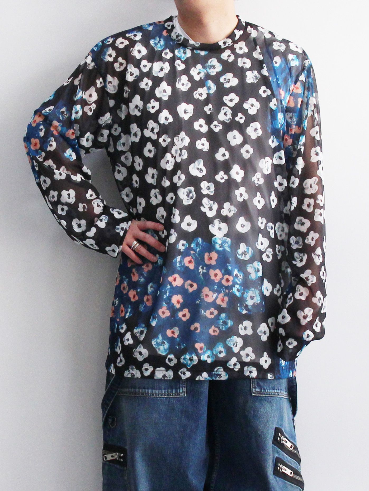 KIDILL - 花柄プリントカットソー - LONG SLEEVE POLY TEE - TEXTILE