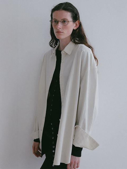 カットオフユージュアリーシャツ (OFF WHITE)